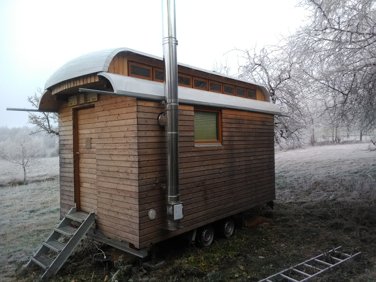 Tinyhaus  mit Holzfassade